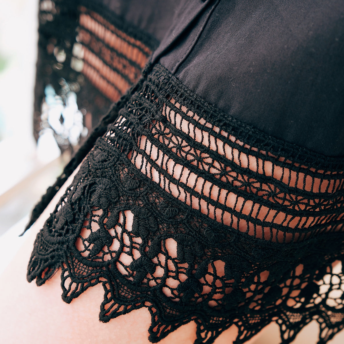 MILA Hemdblusenkleid schwarz