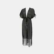 GIULIA Fransenkleid kurz schwarz