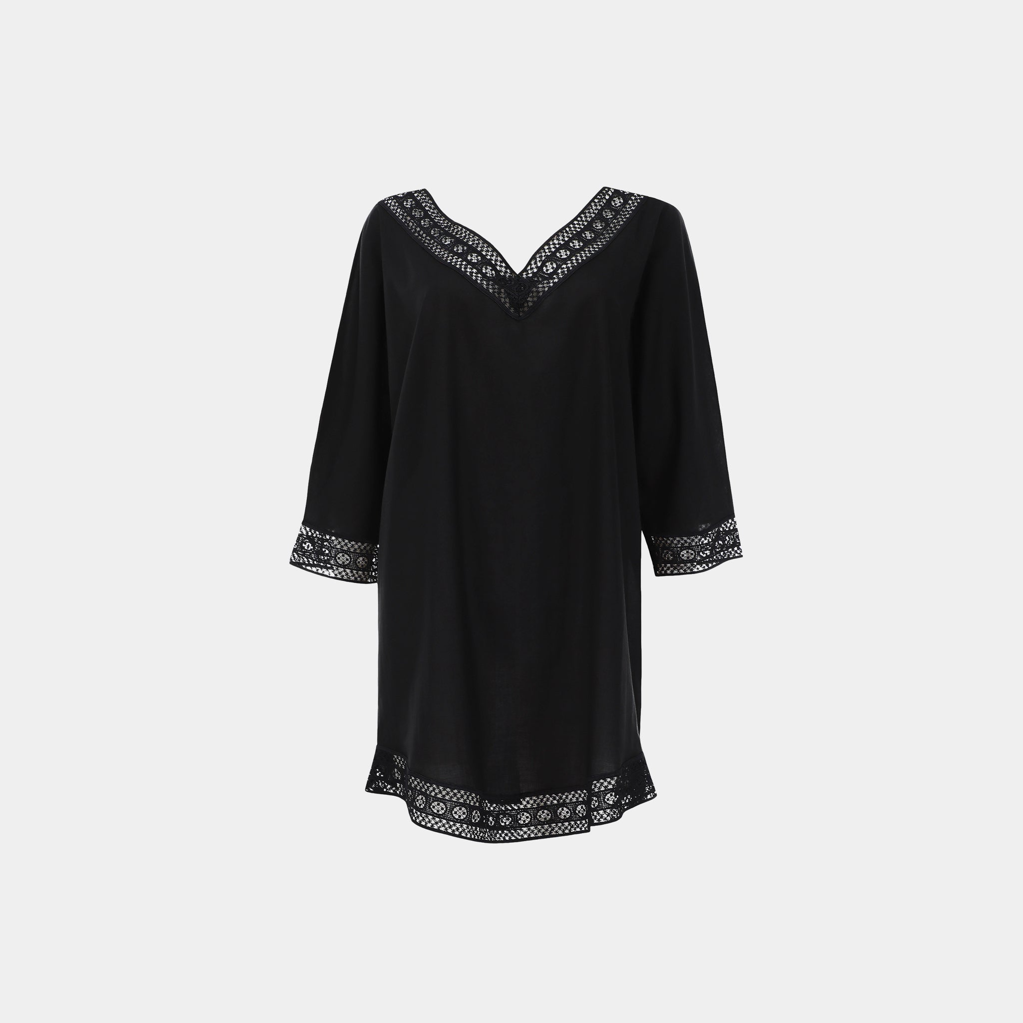 THERESA leichtes Sommerkleid schwarz